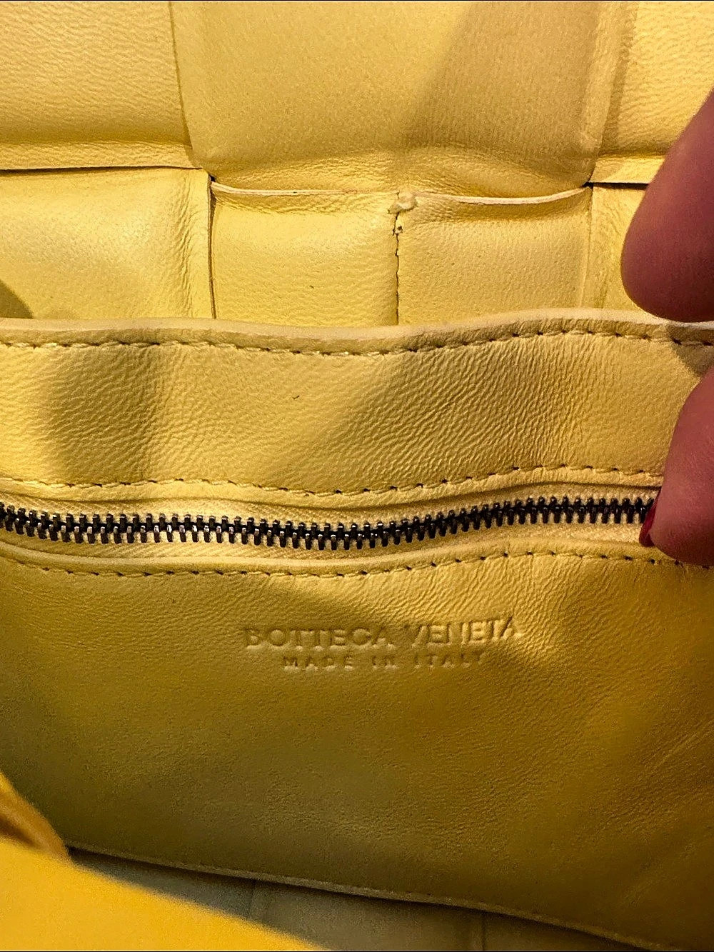 Bottega Veneta Padded Cassette Bag Mini Shoulder Bag in Yellow Leather - Picture 9 of 11